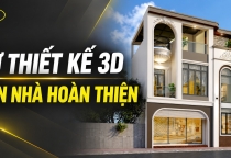 Công trình nhà phố thực tế tại Tây Ninh: Từ thiết kế 3D đến khi hoàn thiện