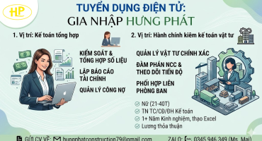 TUYỂN DỤNG NHÂN SỰ