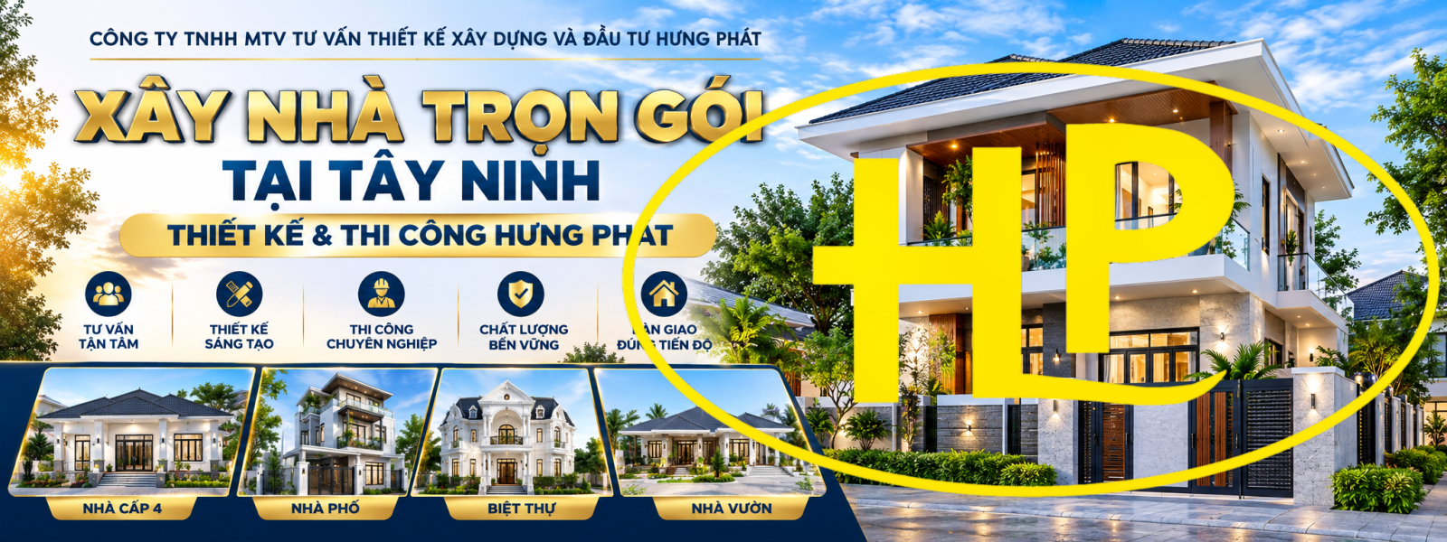 Xây Nhà Trọn Gói Tại Tây Ninh – Thiết Kế & Thi Công Hưng Phát